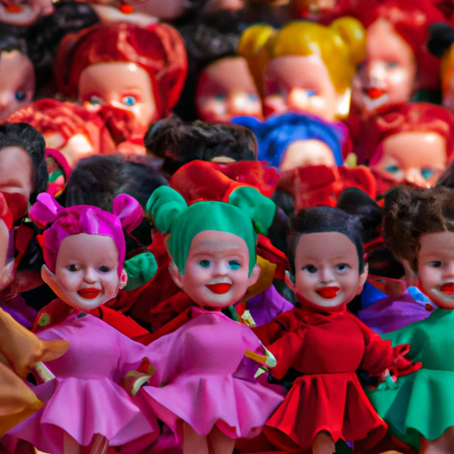 מגוון בובות פופ צבעוניות מוצגות